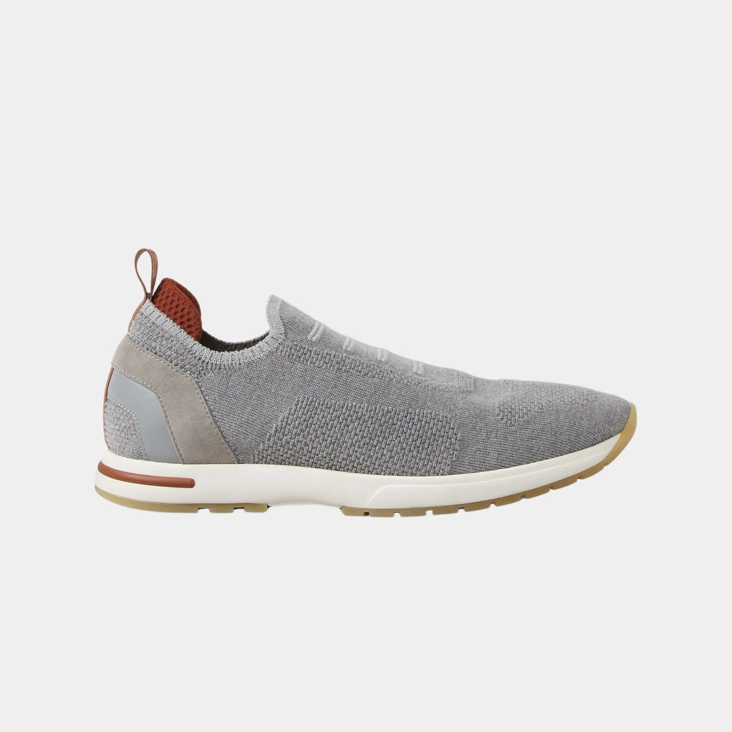 Loro Piana 360 LP Flexy Walk Sneakers With Kummel Colored Eyelets, Dove, Side