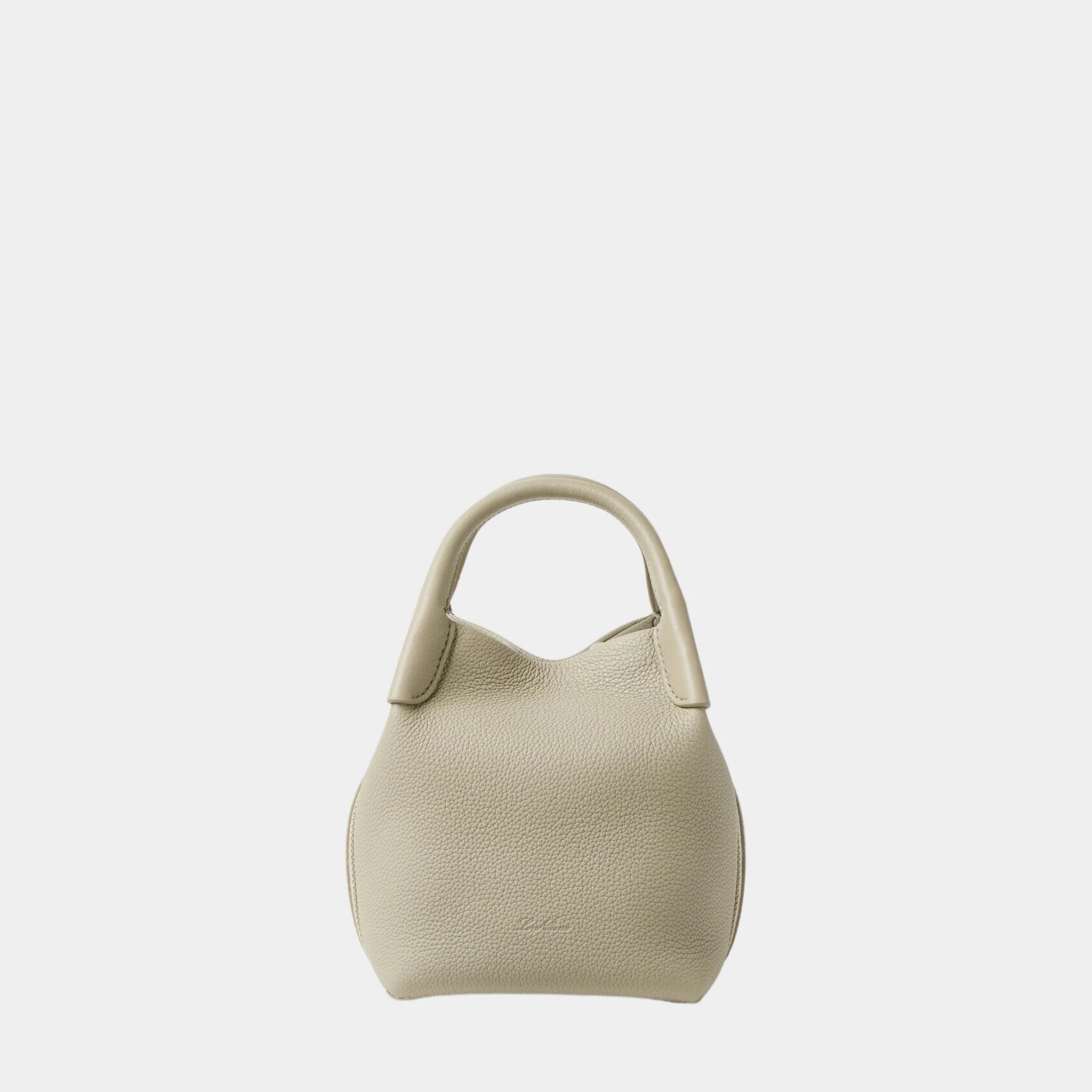 Loro Piana Micro Bale Bag, Dried Taragon, Front