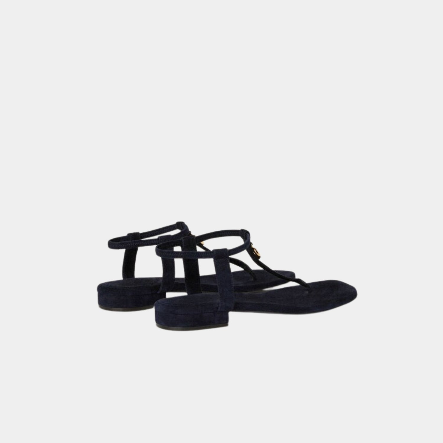 Loro Piana Mindil Sandal, Navy Blue, Back