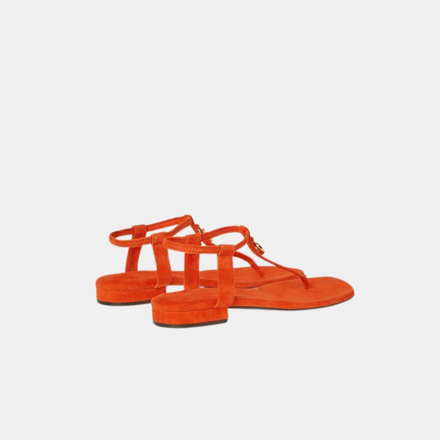 Loro Piana Mindil Sandal, Orange Kyoto, Back