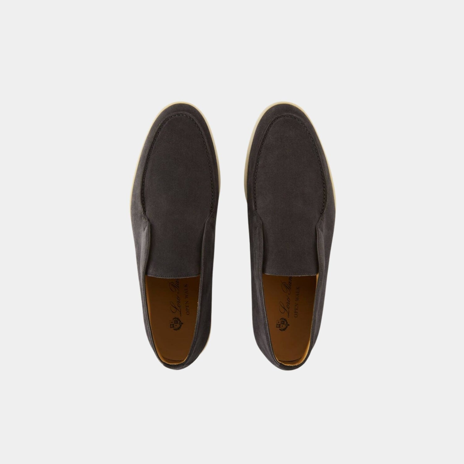 Loro Piana Open Walk Ankle Boots, Caviar, Top