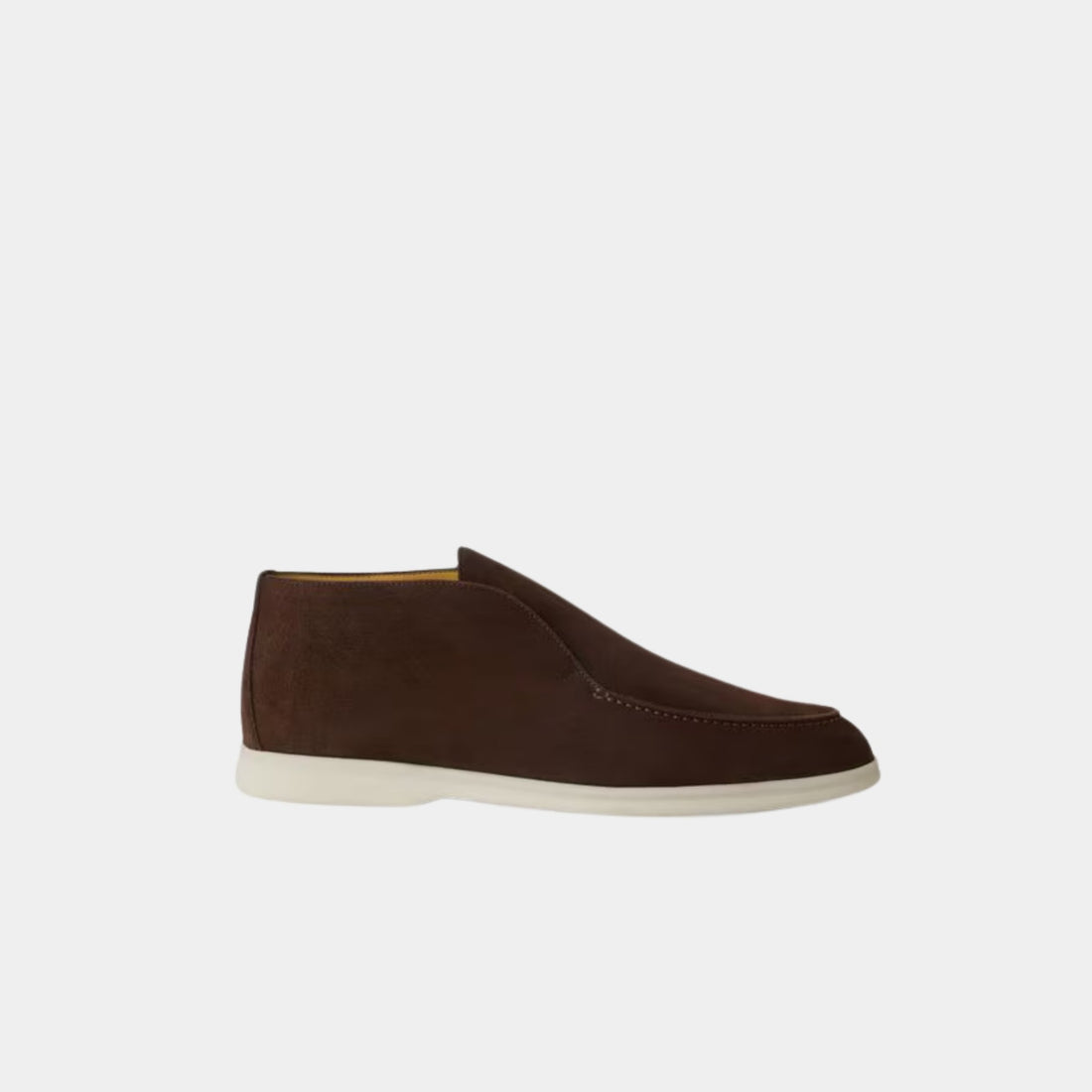Loro Piana Open Walk Ankle Boots, Chocolate, Side