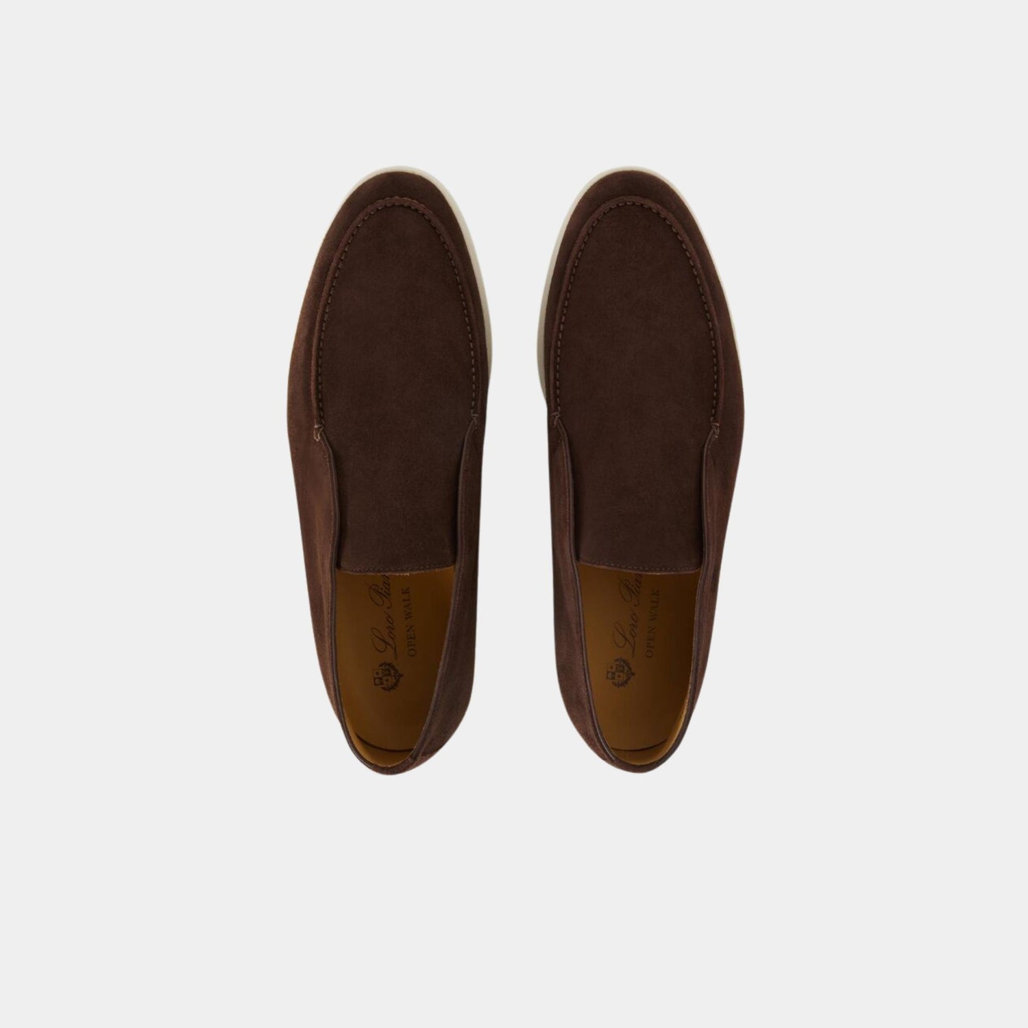 Loro Piana Open Walk Ankle Boots, Chocolate, Top