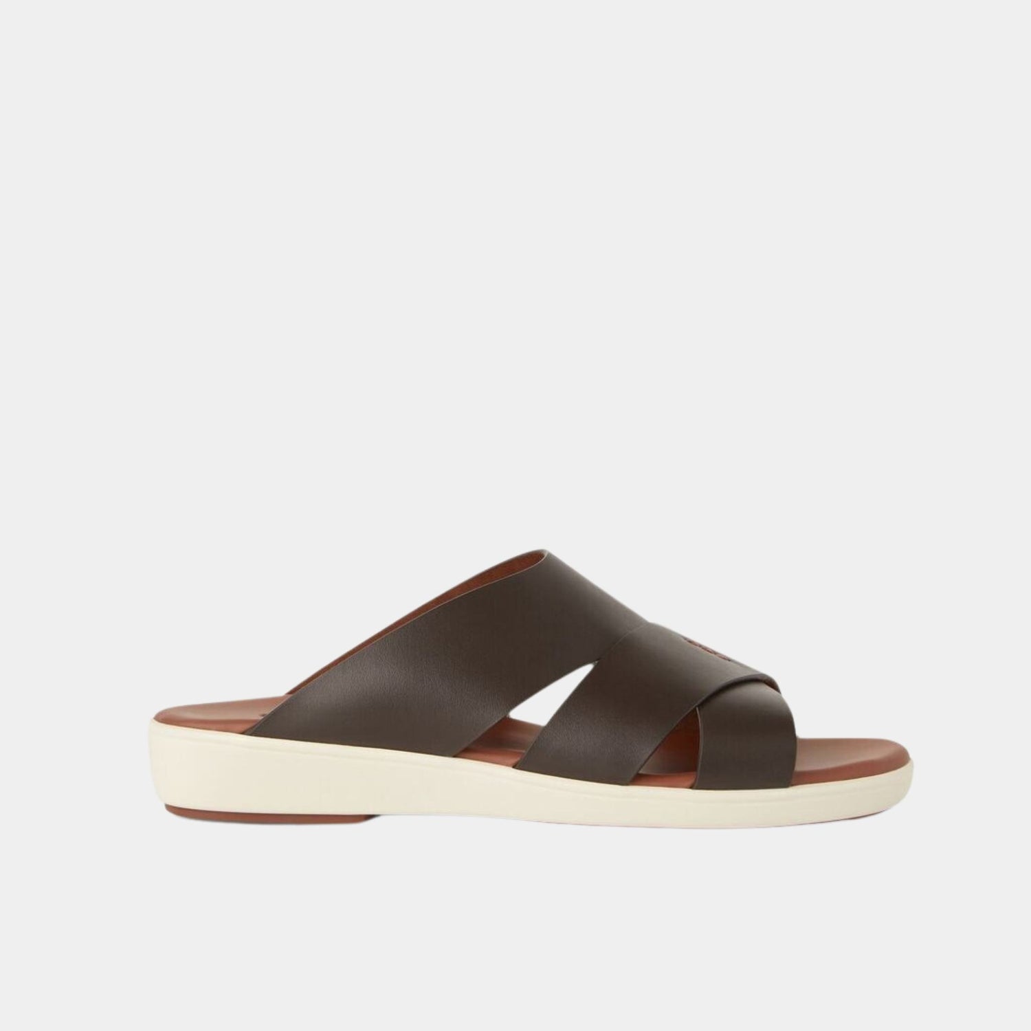 Loro Piana Palm Sandals Ox Leather, Chocolate, Side