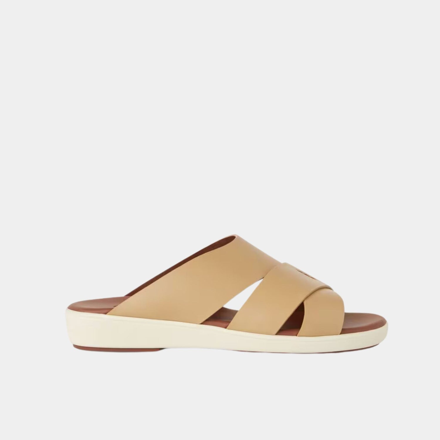 Loro Piana Palm Sandals Ox Leather,Ecru,side