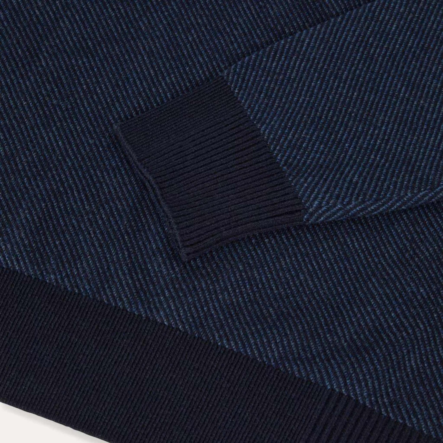 Loro Piana Roadster Mezzocollo Sweater Cashmere, Navy Blue/Night Blue Reserve , Closeup