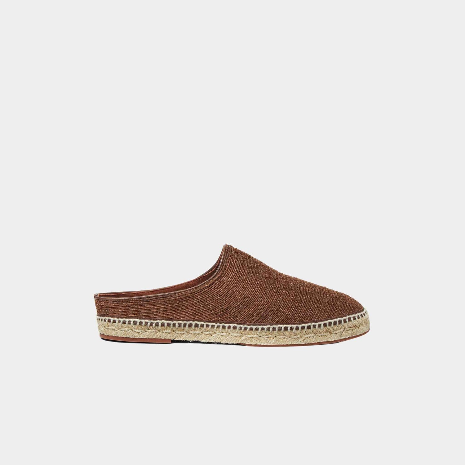 Loro Piana Sea Sabot Walk Espadrille With Rope Sole, Marron, Side