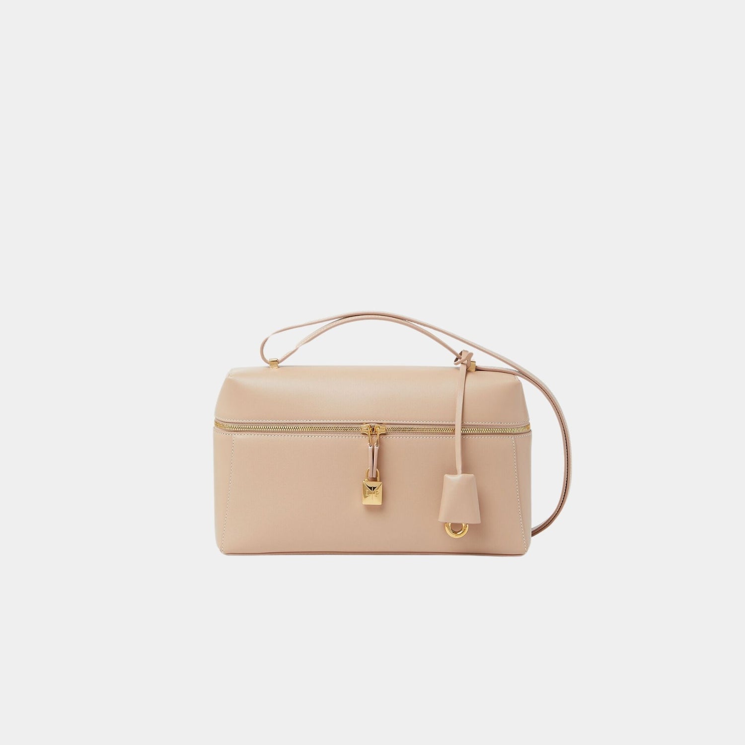 Loro Piana Extra Bag L27 In Smooth Calfskin, Feather Pink, Front