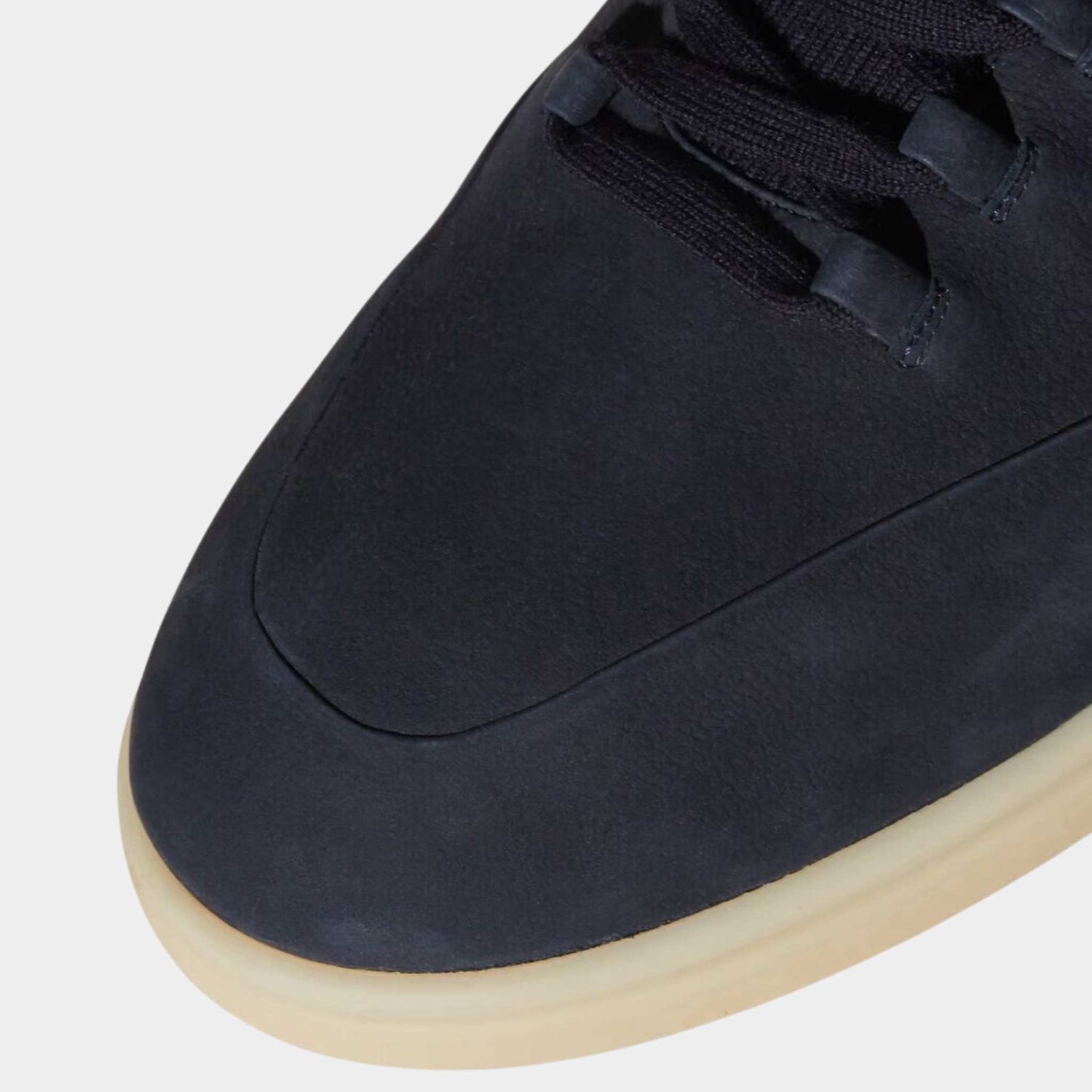 Loro Piana Soho Walk Sneakers Calfskin, Navy Blue, Closeup