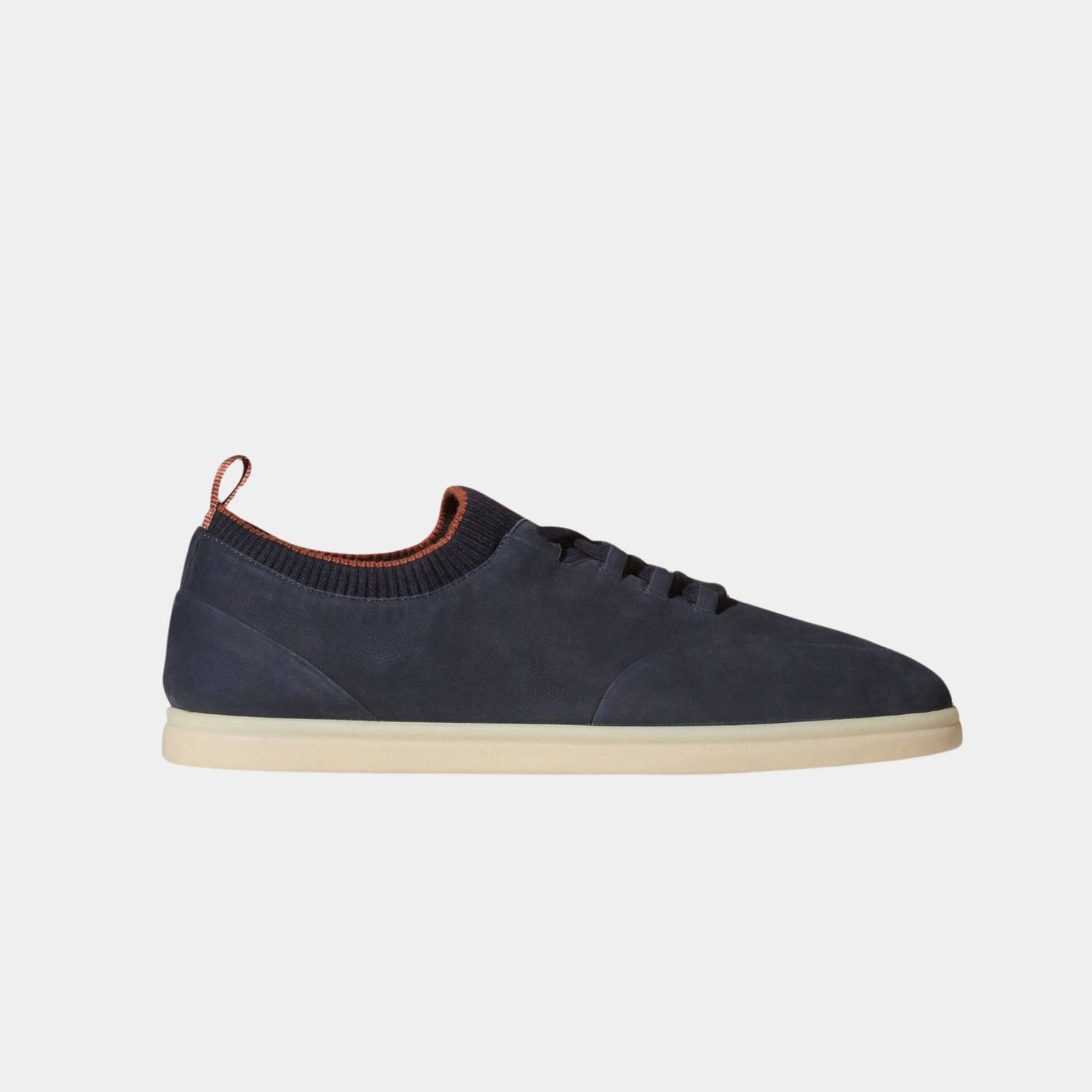 Loro Piana Soho Walk Sneakers Calfskin, Navy Blue, Side