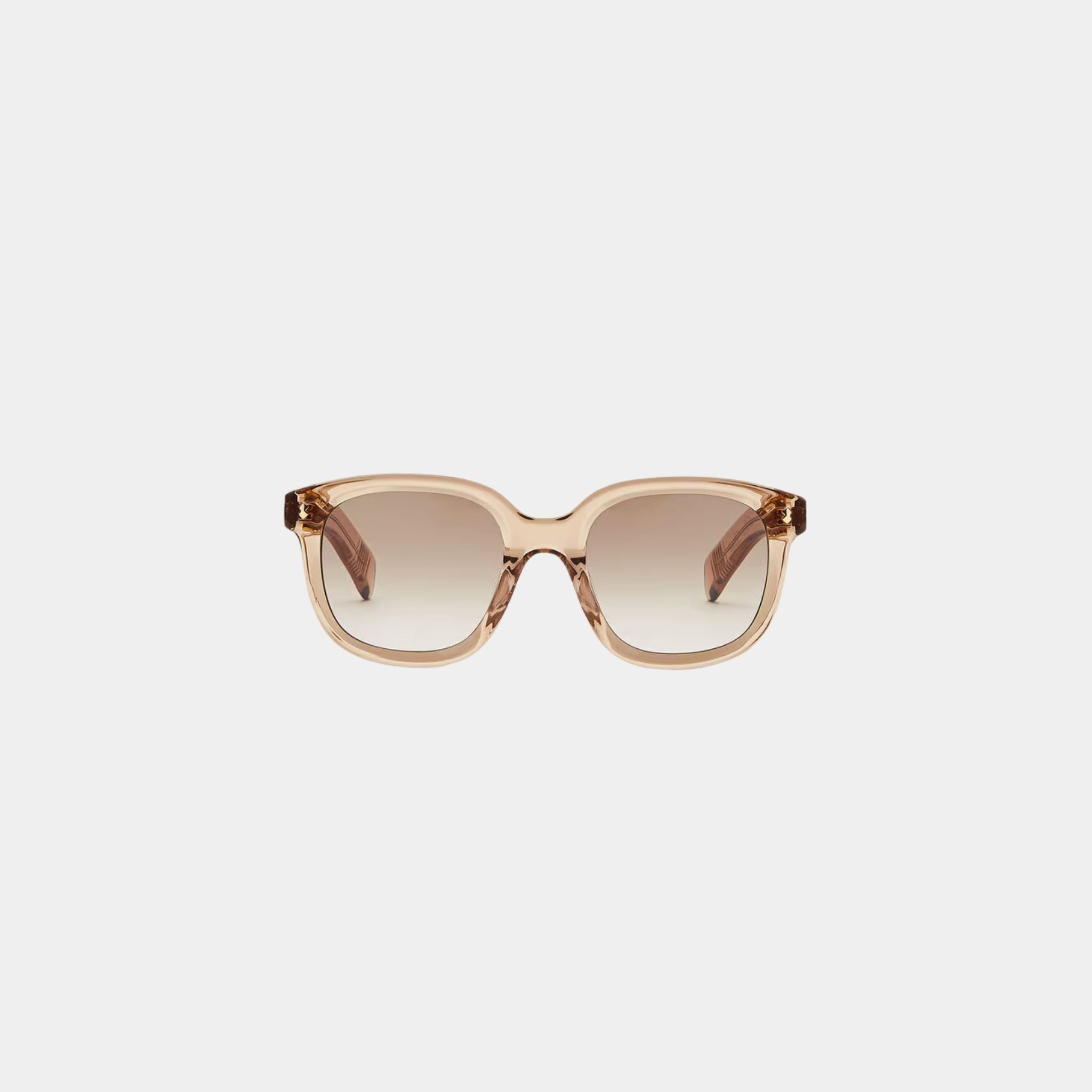 Loro Piana Spagna Sunglasses Acetate, Brown Gold, Front