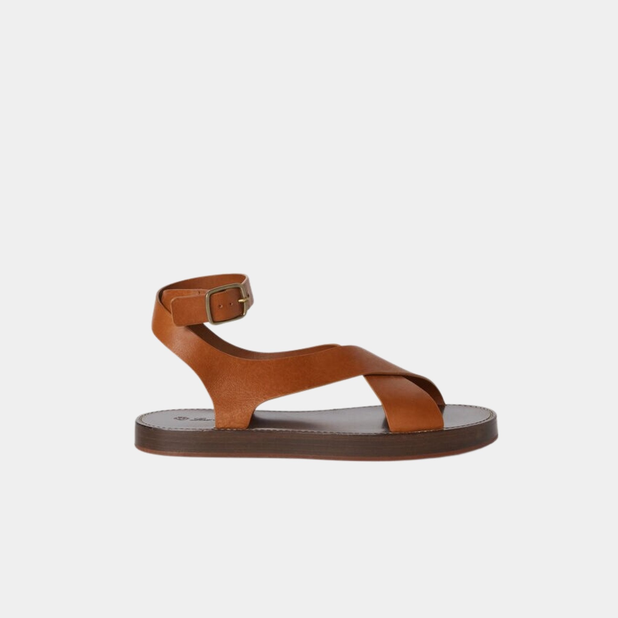 Loro Piana Sumie Sandal, Tanned Gold, Side