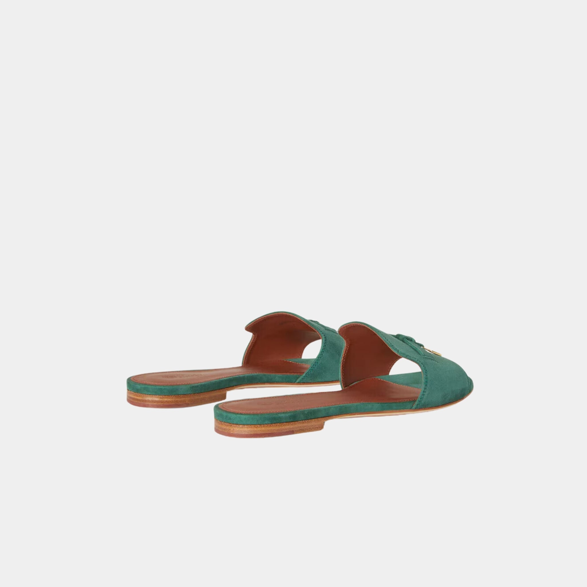 Loro Piana Summer Charms Flat Sandal Suede Goatskin, Jazz Club, Back