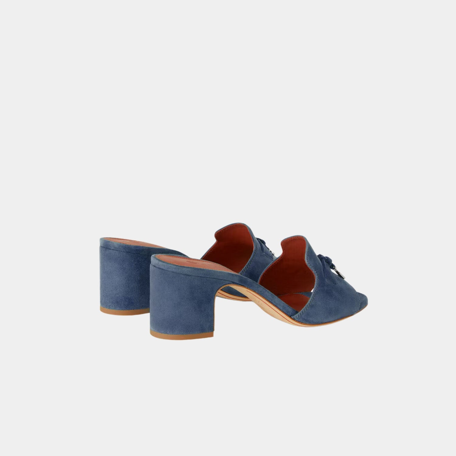 Loro Piana Summer Charms Sandal, Suede Goatskin, Denim, Back