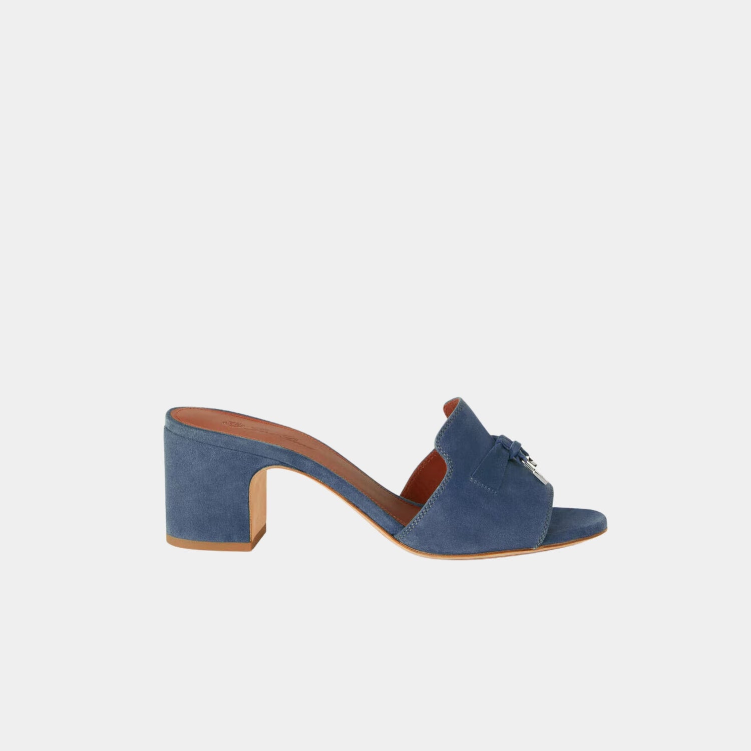 Loro Piana Summer Charms Sandal, Suede Goatskin, Denim, Side