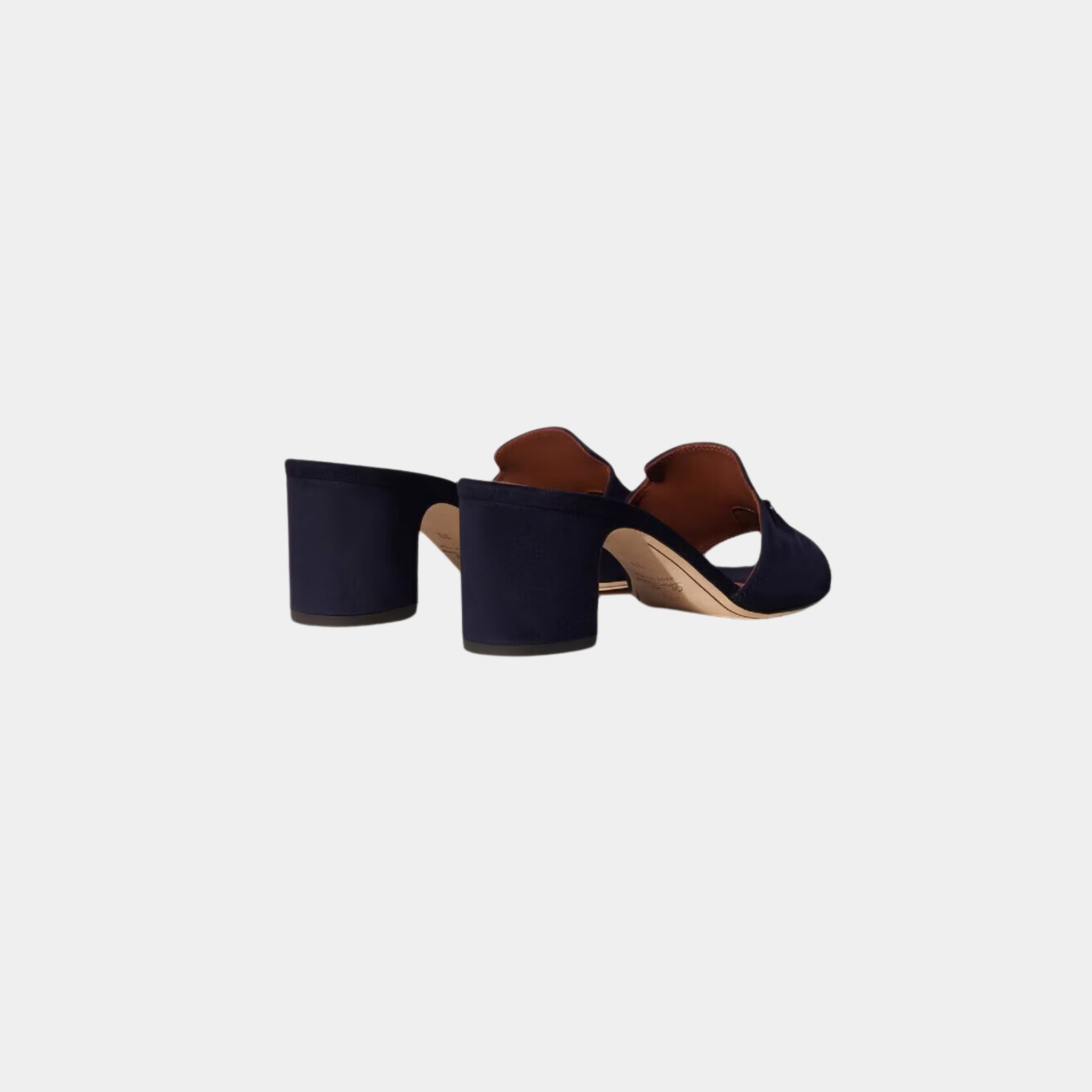 Loro Piana Summer Charms Sandal, Suede Goatskin, Navy Blue, Back