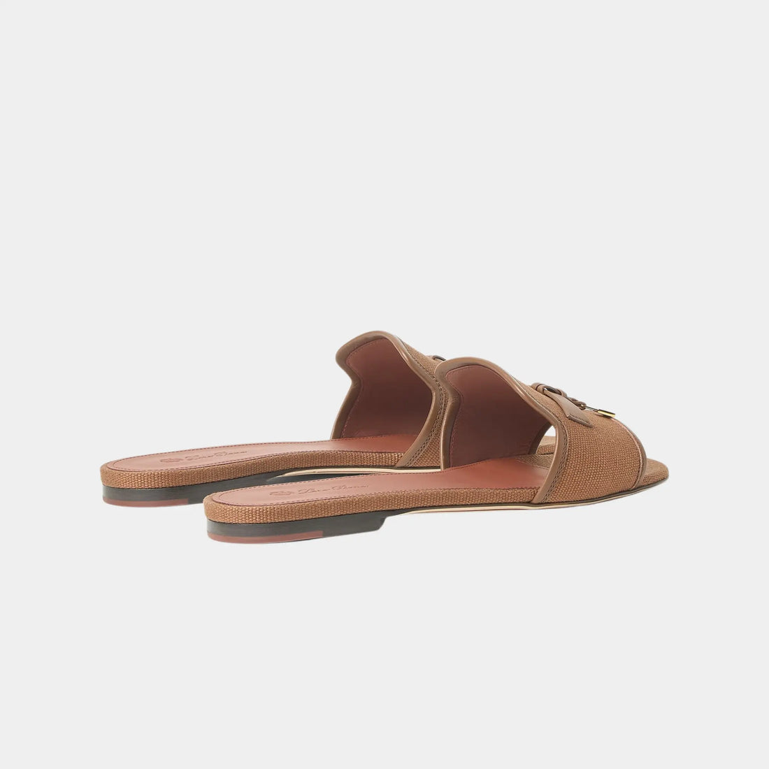 صندل Loro Piana Summer Charms من القطن، بلون فيكونا، من الخلف
