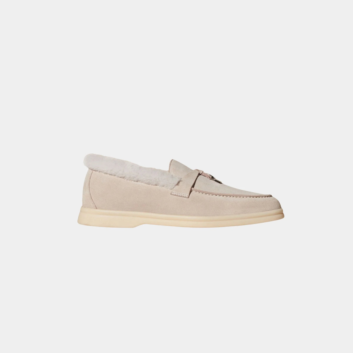 Summer Charms Walk Loafer Suede with Beaver Fur