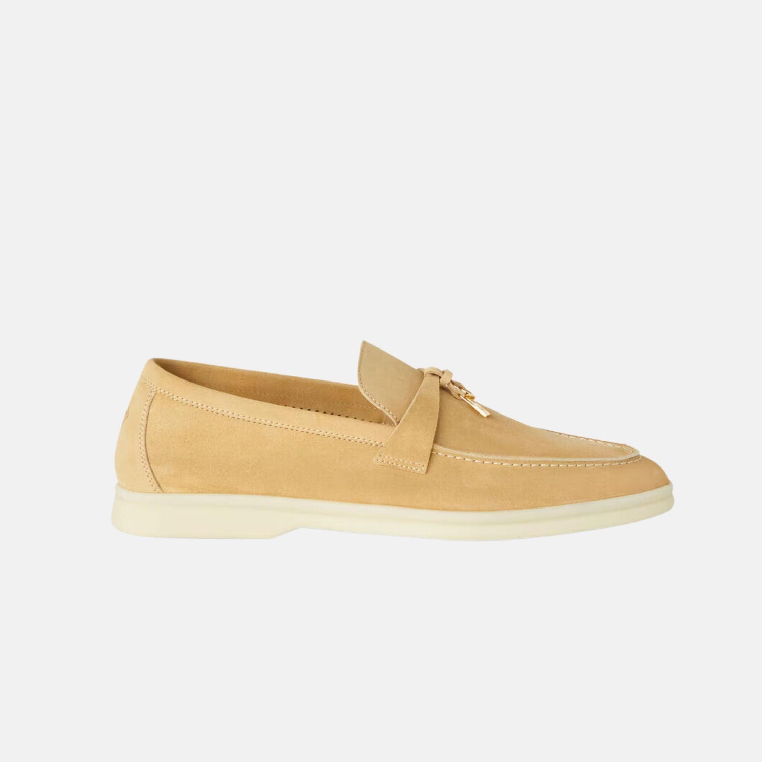 Loro Piana Summer Charms Walk Loafer Suede, Hinoki Wood, Side