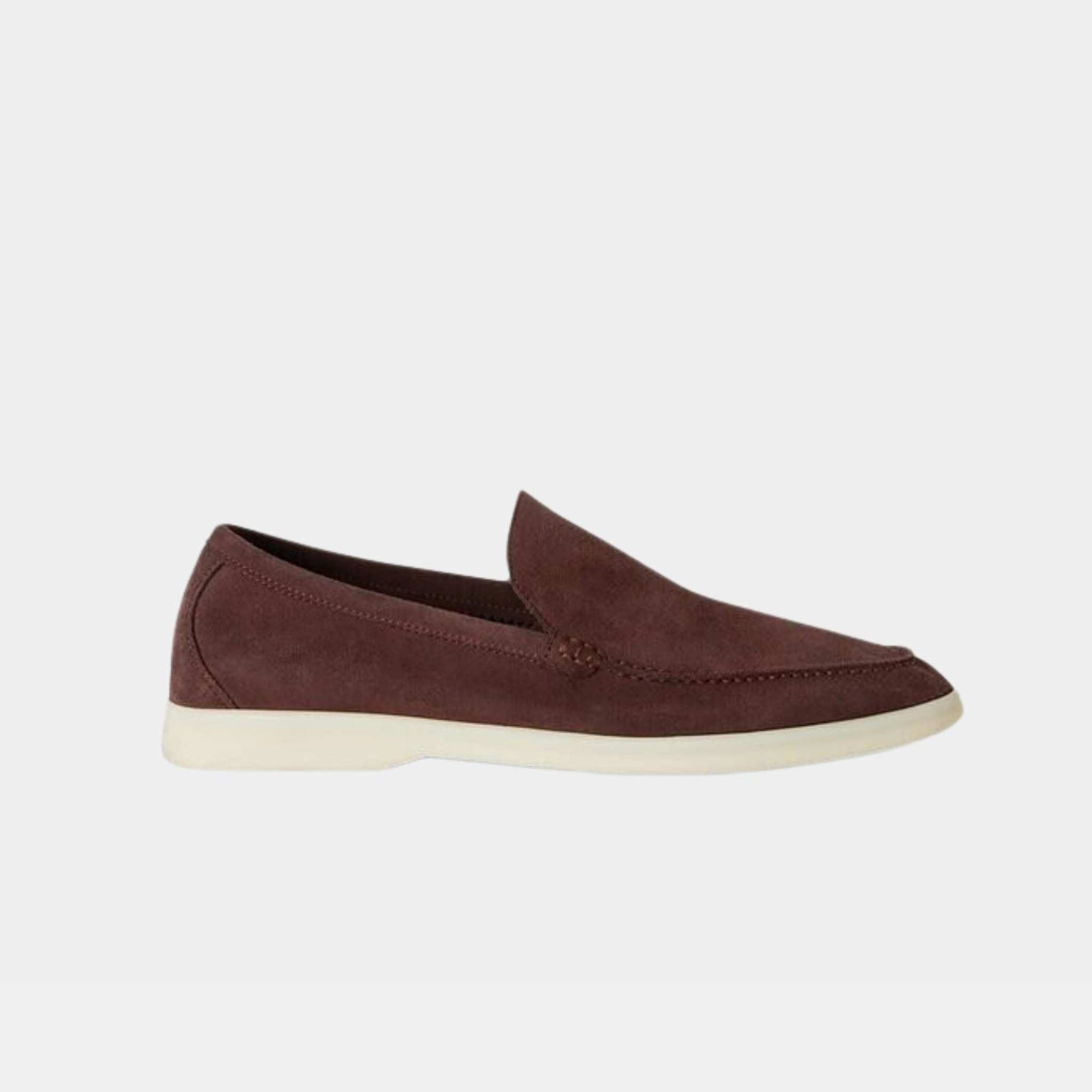 Loro Piana Summer Walk Loafers Black Cherry, Side