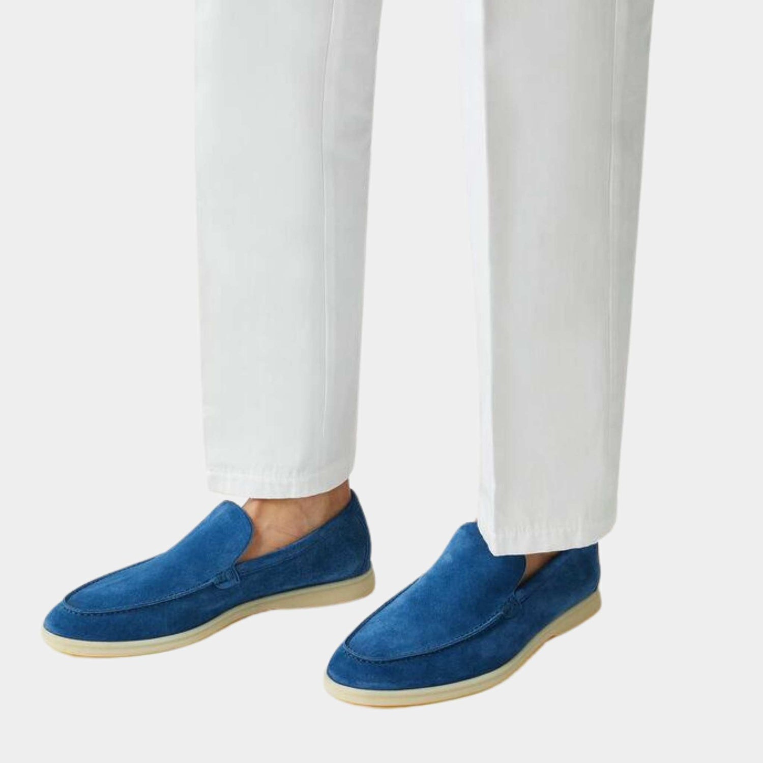 Loro Piana Summer Walk Loafers Cobalt Ink, Model