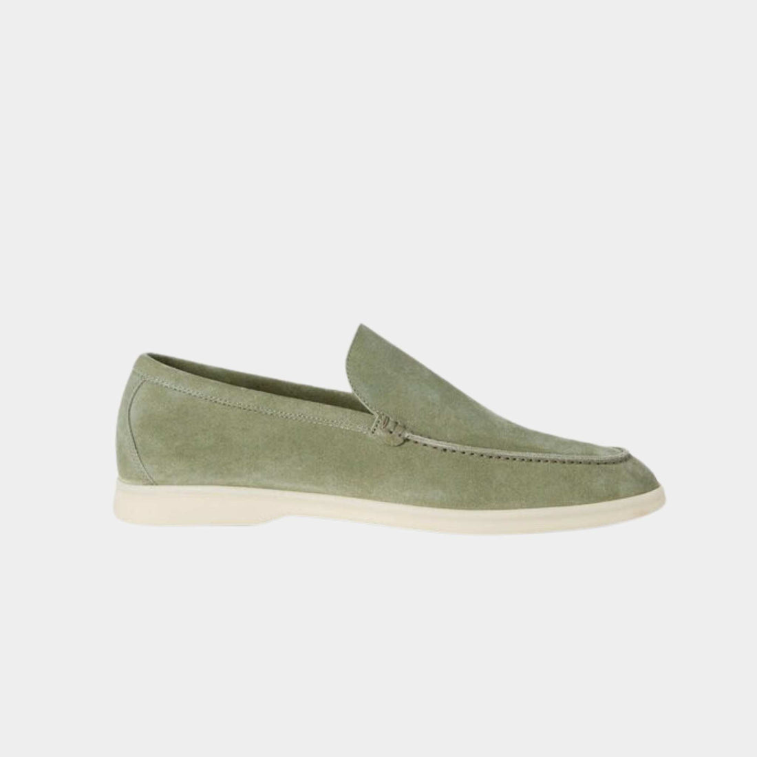 Loro Piana Summer Walk Loafers Green Tea, Side