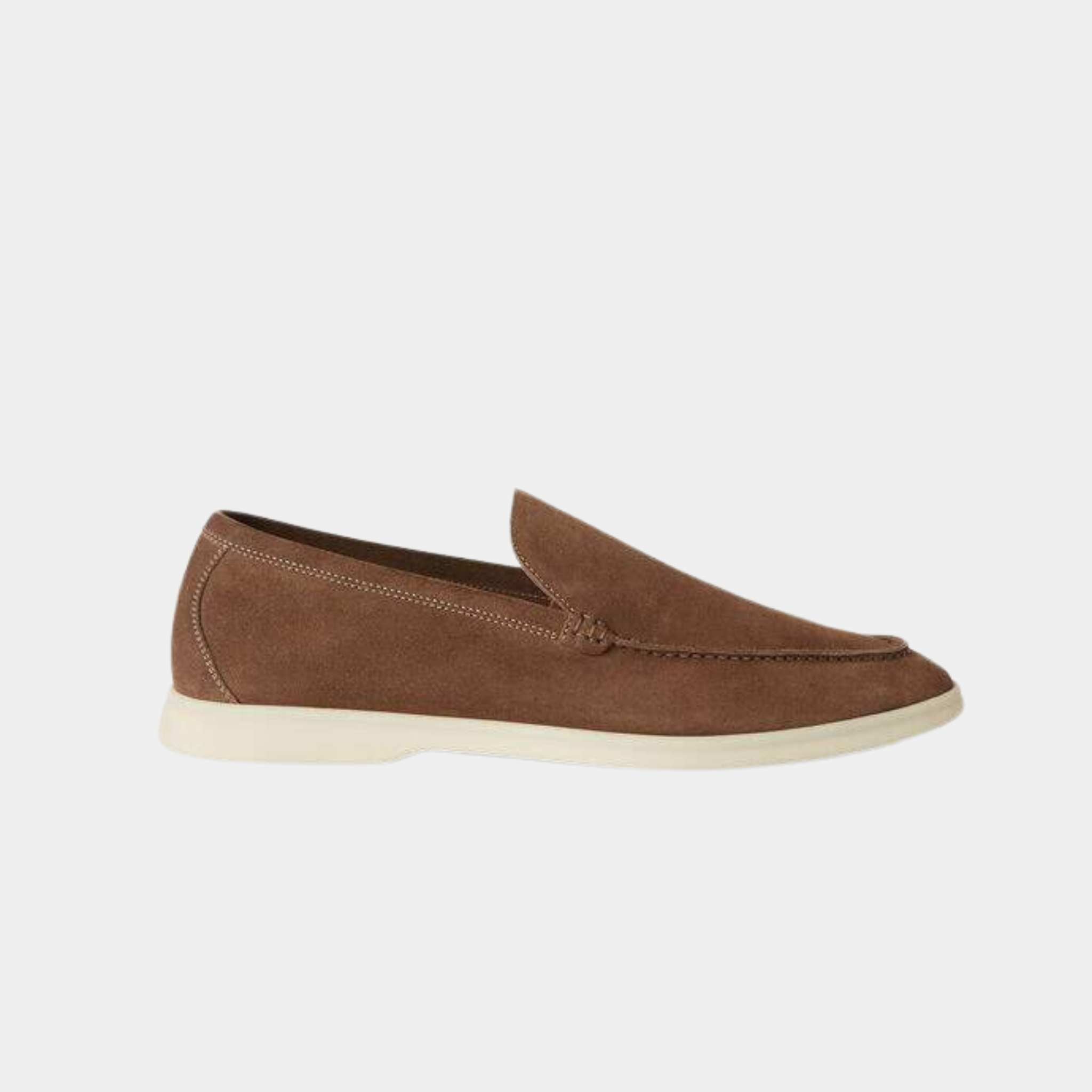 Loro Piana Summer Walk Loafers Suede Reikan, Side