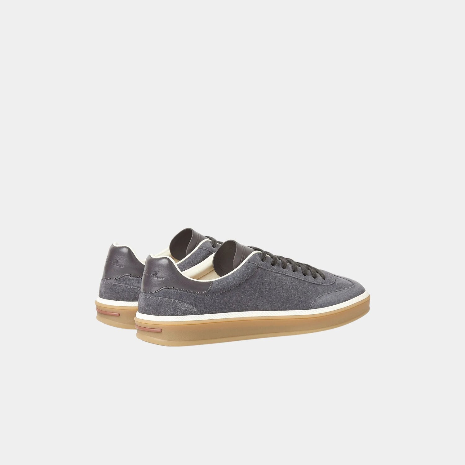 Loro Piana Tennis Walk Sneaker, Obsidian Grey, Back
