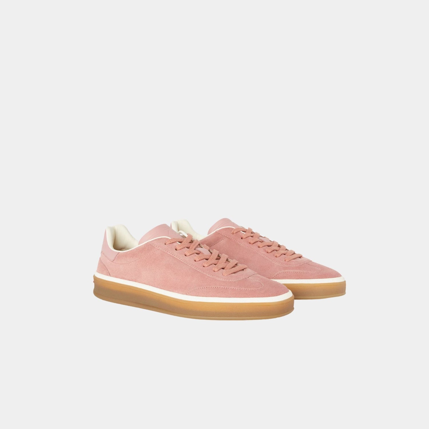 Loro Piana Tennis Walk Sneaker Suede Calf Split, Flowering Cherry, Front