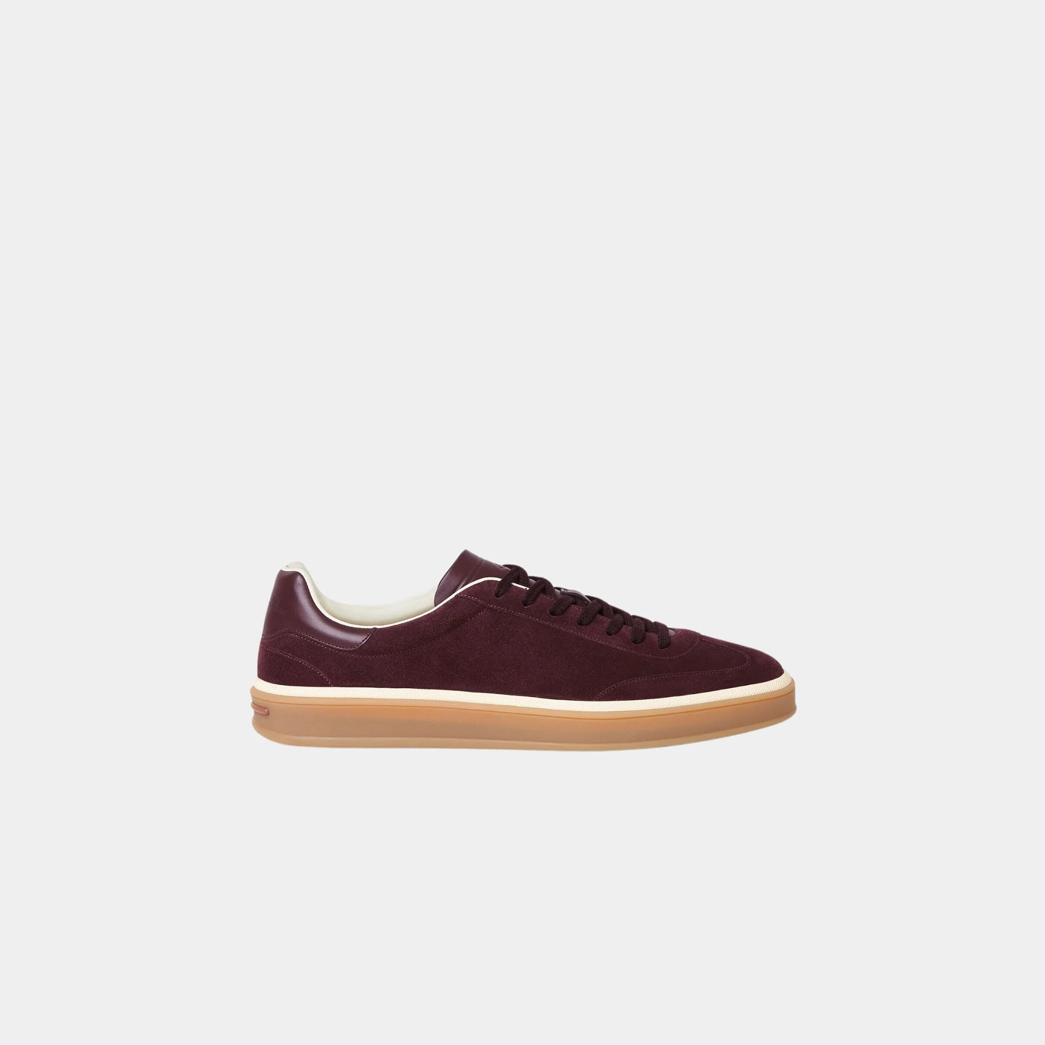 Loro Piana Tennis Walk Sneaker, Very Dark Maroon, SIde