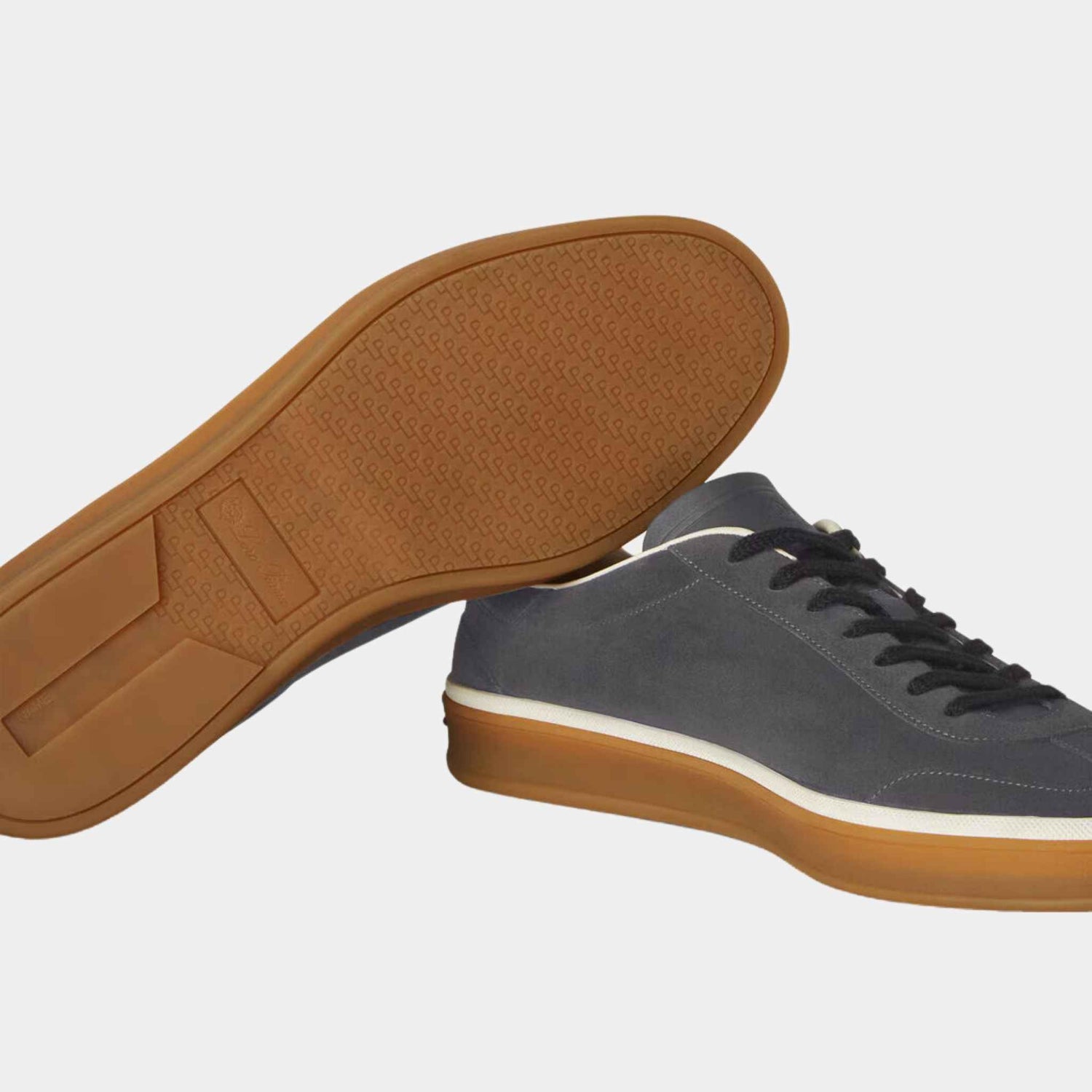 Loro Piana Tennis Walk Sneaker, Warm Gray, Side And Sole