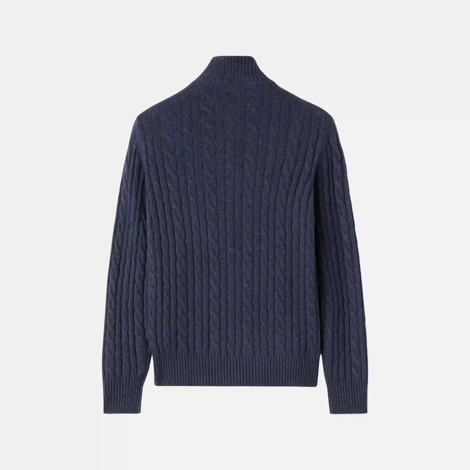 Loro Piana Treccia Jumper Baby Cashmere, Blue, Back