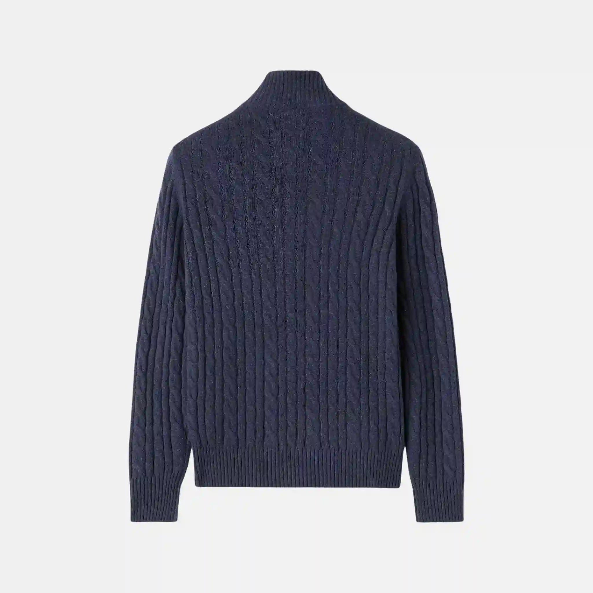 Loro Piana Treccia Jumper Baby Cashmere, Blue, Back