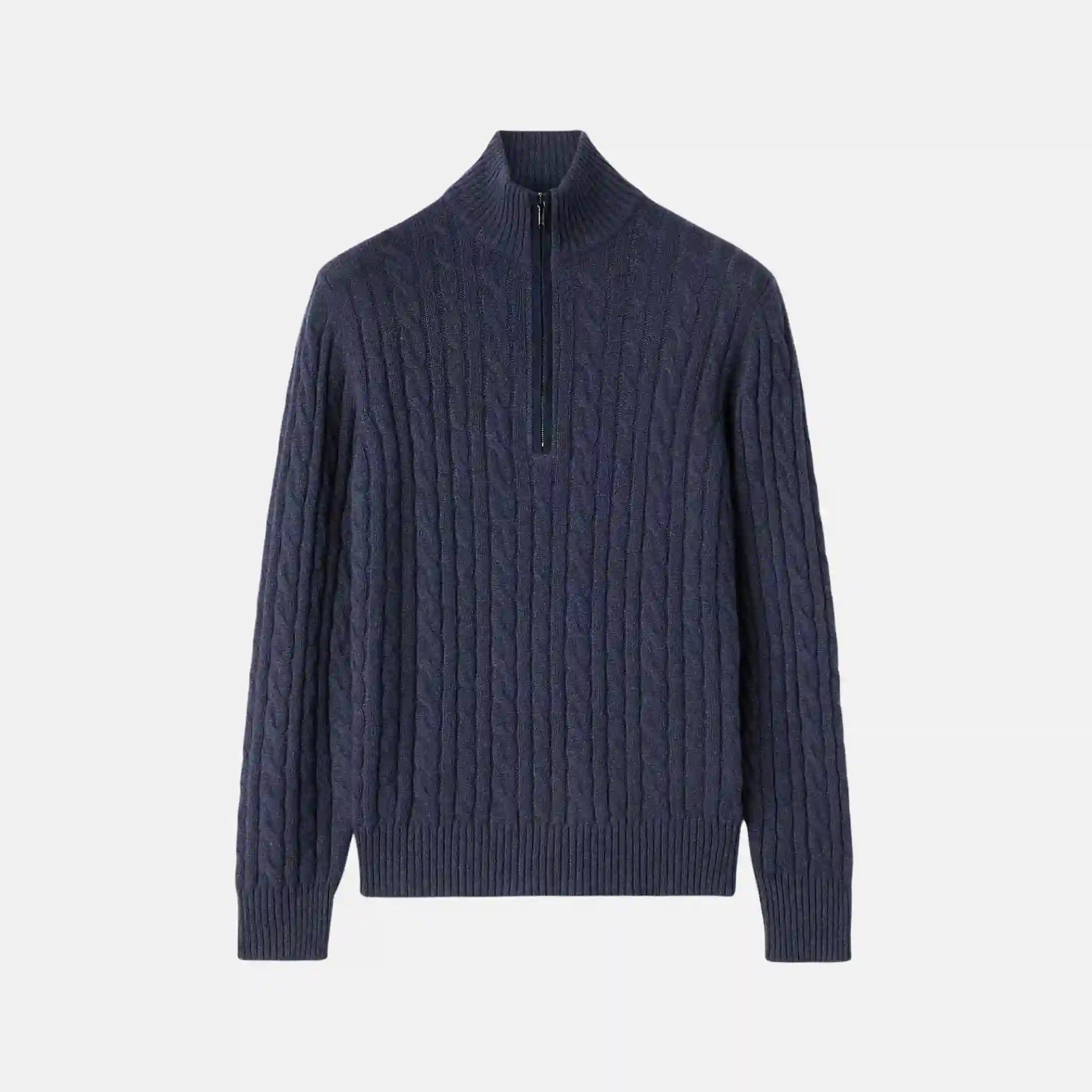 Loro Piana Treccia Jumper Baby Cashmere, Blue, Front