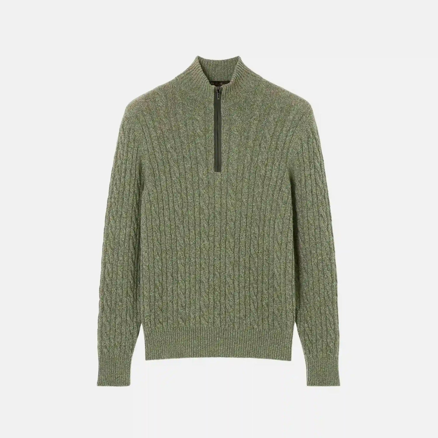 Loro Piana Treccia Jumper Baby Cashmere, Chestnut, Front