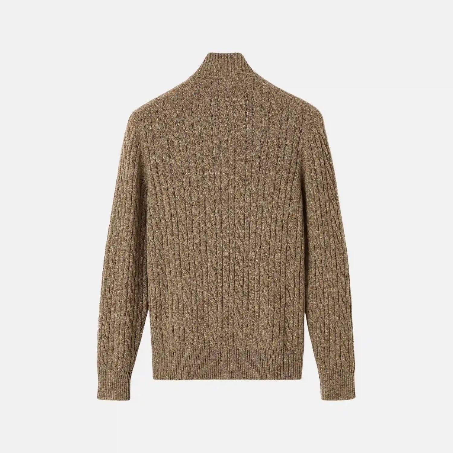 Loro Piana Treccia Jumper Baby Cashmere, Chia Beans, Back