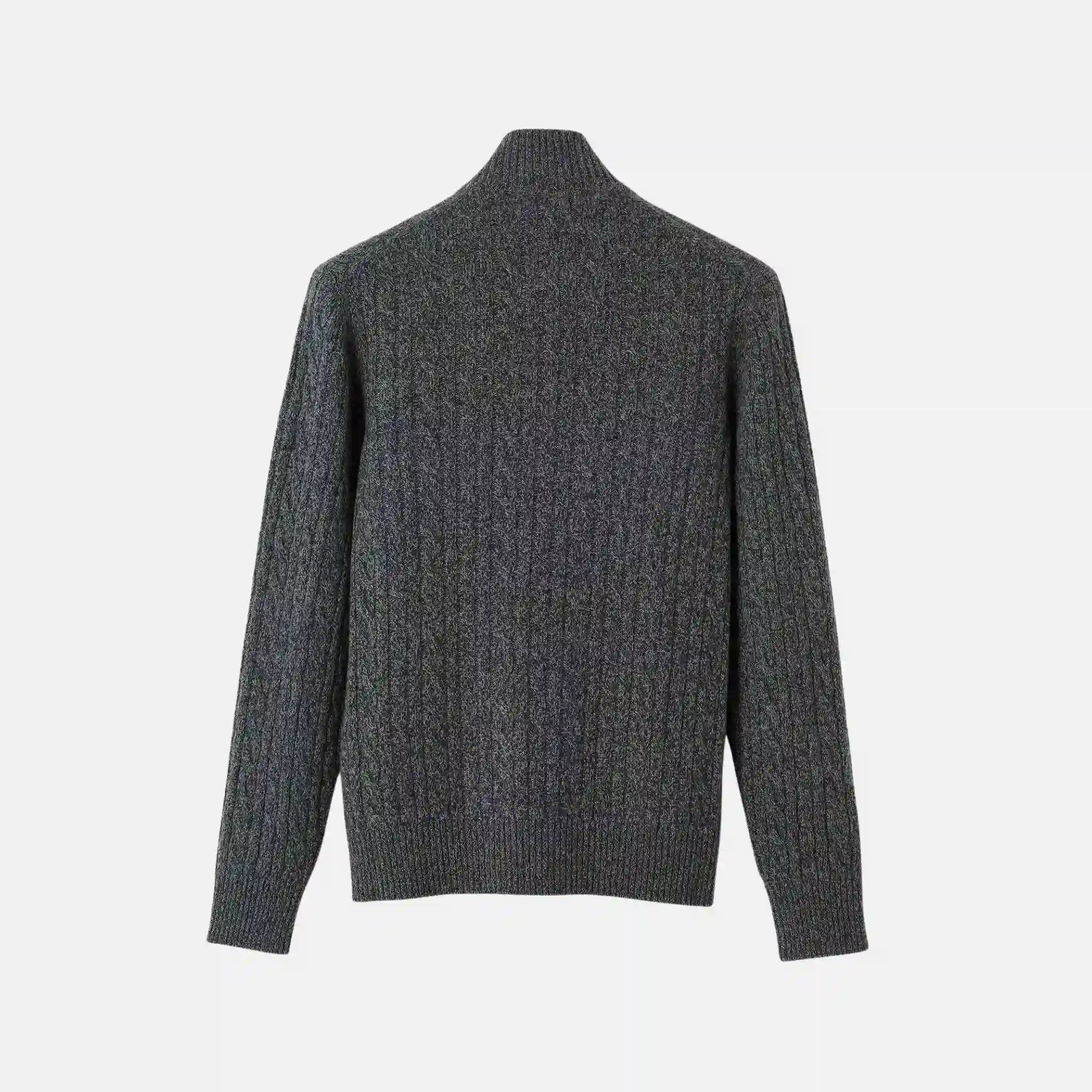 Loro Piana Treccia Jumper Baby Cashmere, Dark Alley, Back