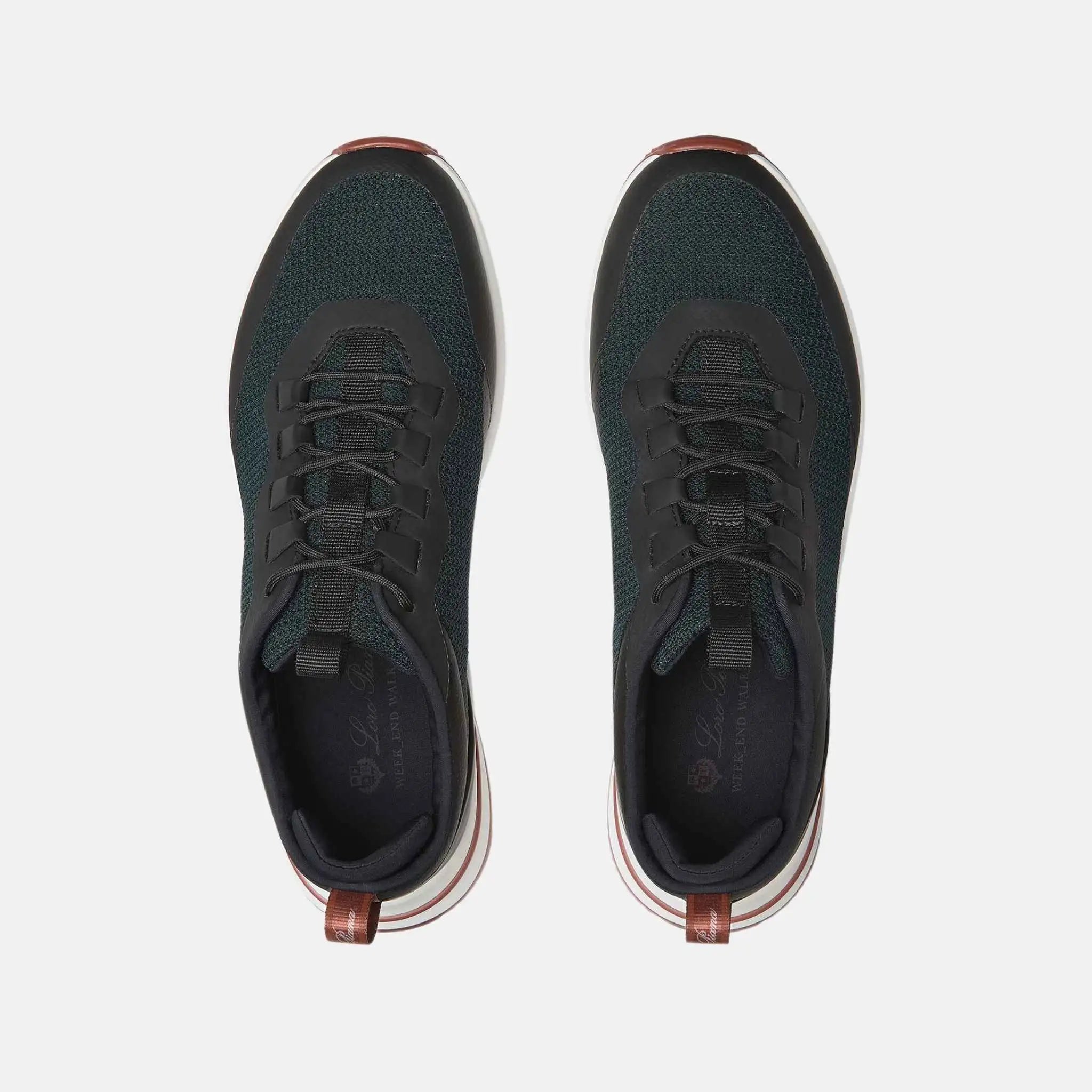 Loro Piana Week End Walk Sneaker Mesh, Dark Bottle, Top