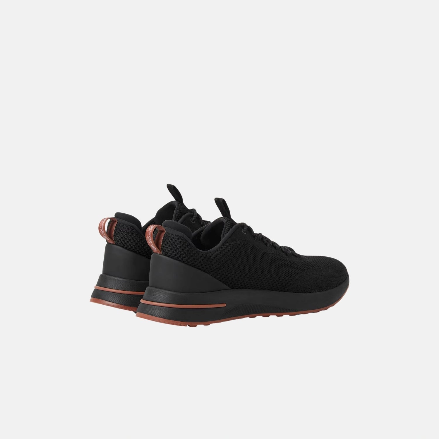 Loro Piana Week End Walk Sneaker in Microfibre Mesh, Black, Back