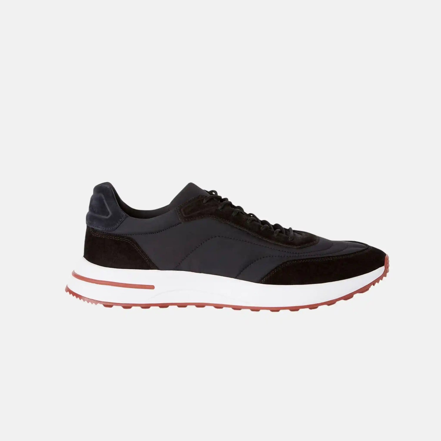 Loro Piana Week End Walk Sneaker Microfibre Storm System, Black, Side