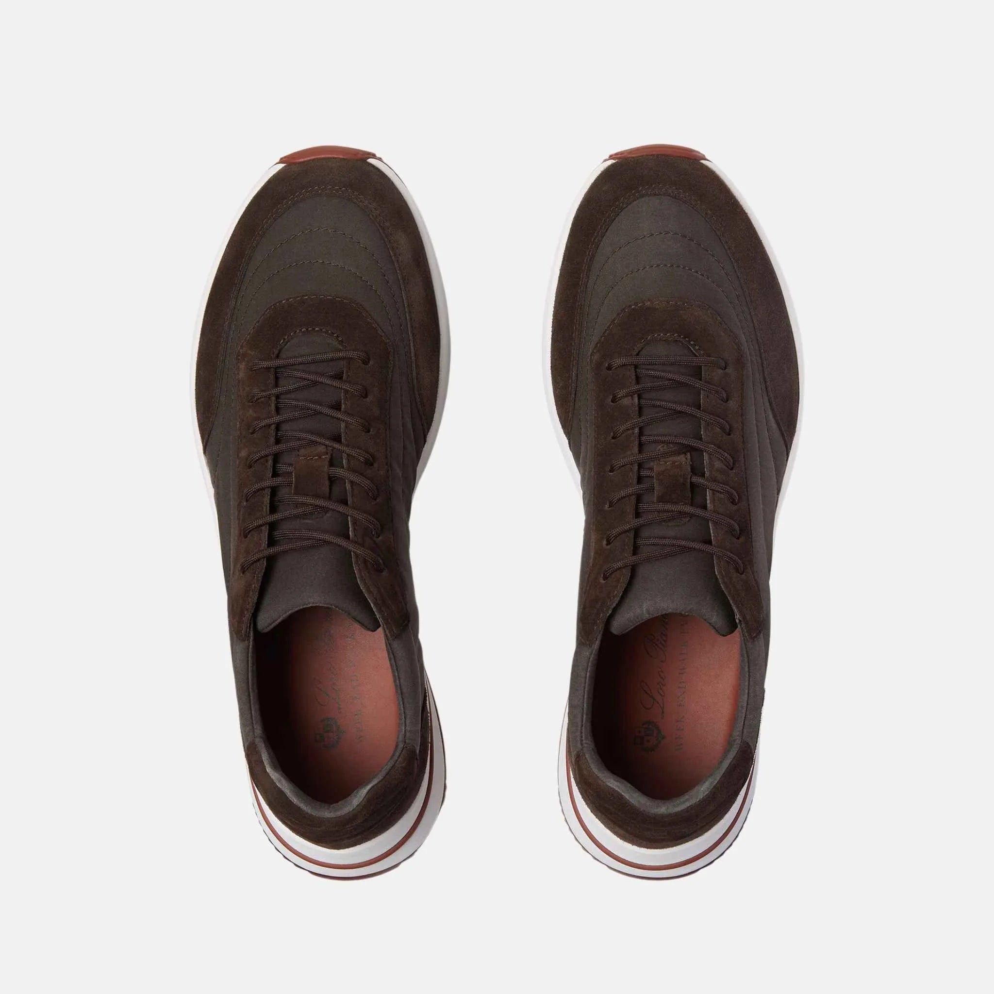 Loro Piana Week End Walk Sneaker, Cedar Bronze, Top