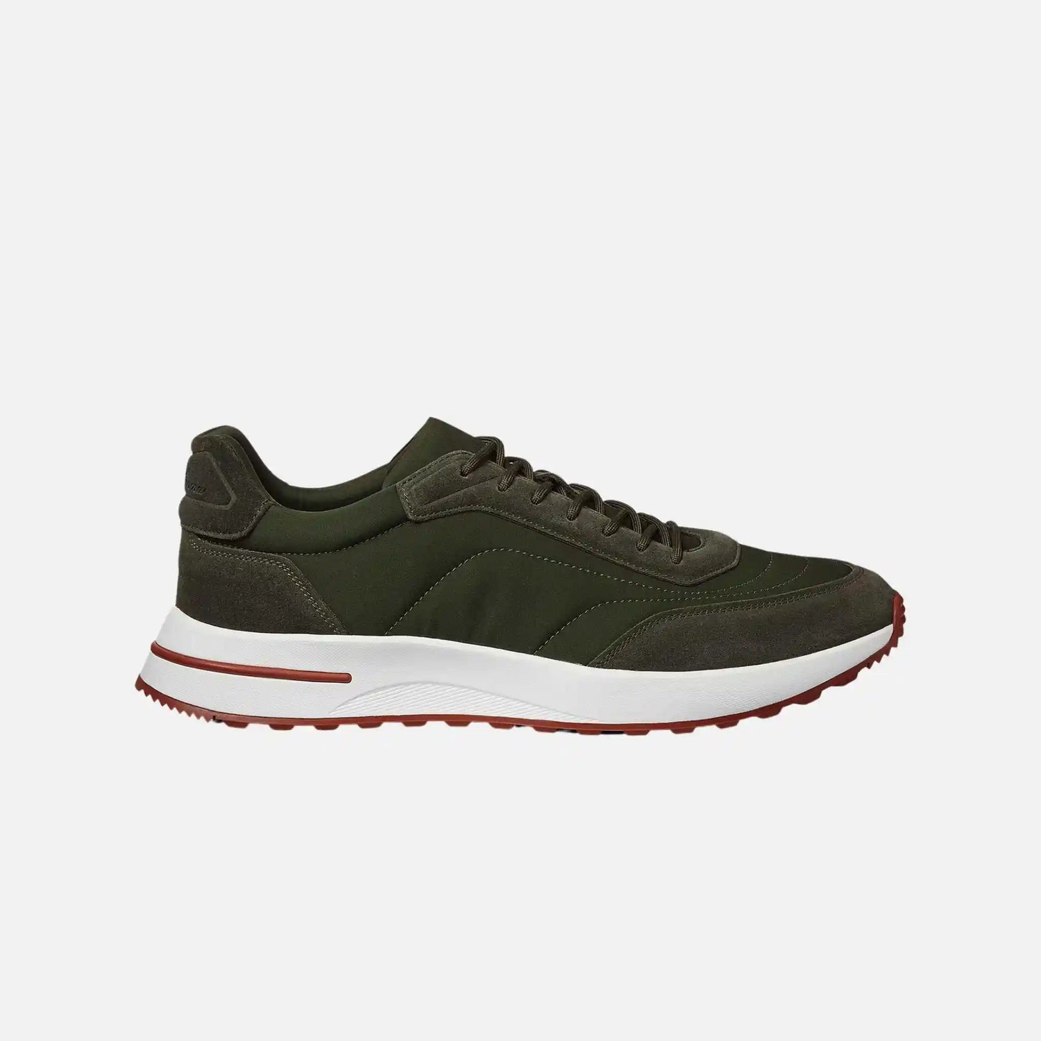 Loro Piana Week End Walk Sneaker Microfibre Storm System, Ireland Green, Side