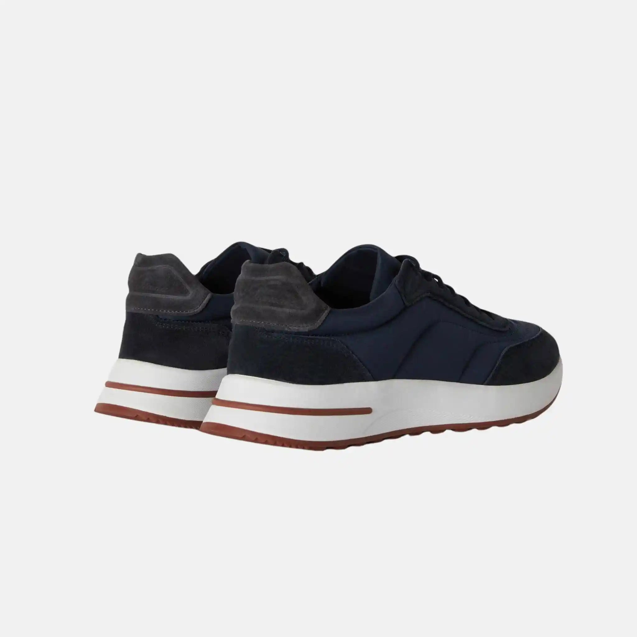 Loro Piana Week End Walk Sneaker Microfibre Storm System, Navy Blue, Back