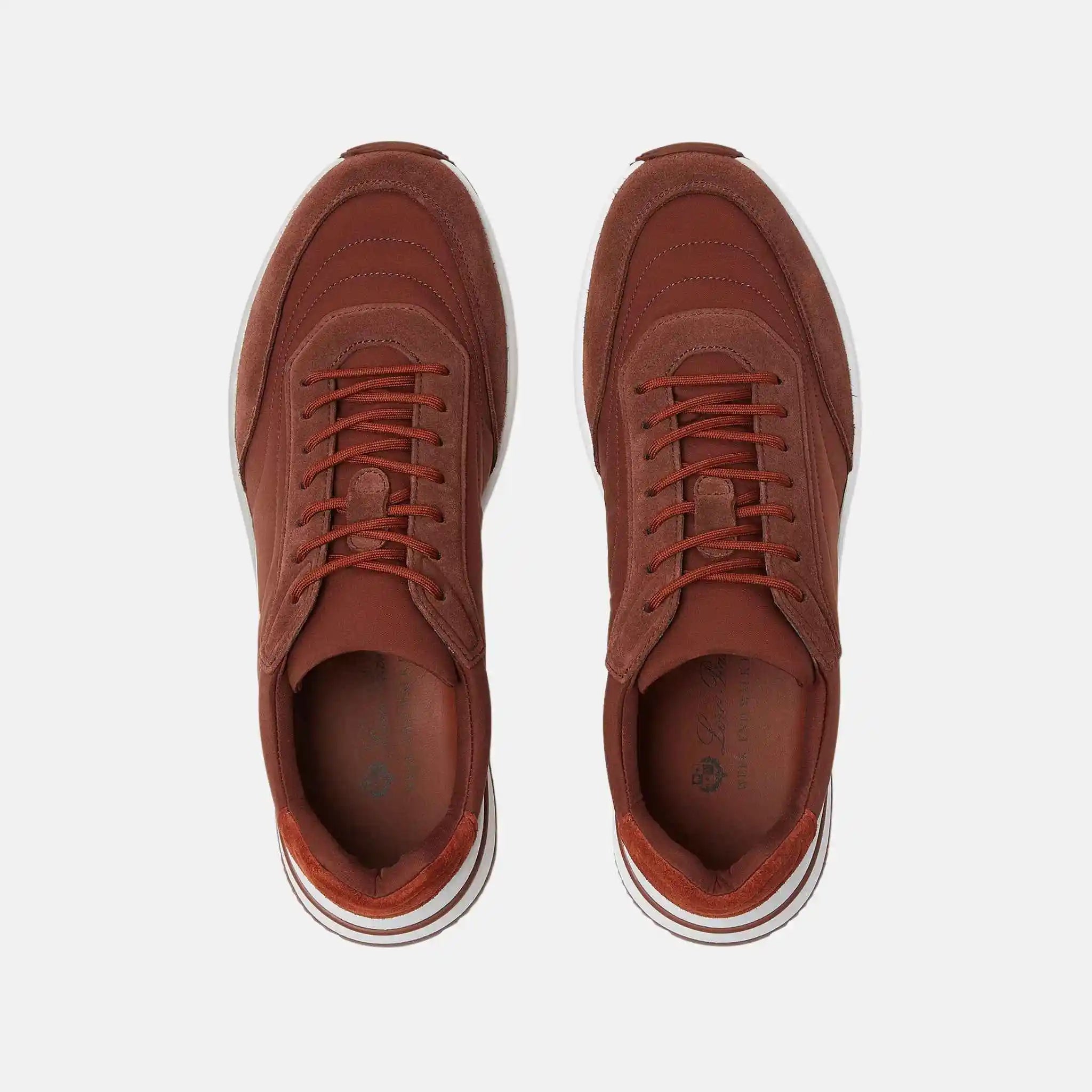 Loro Piana Week End Walk Sneaker Microfibre Storm System, Sanguine Pencil, Top