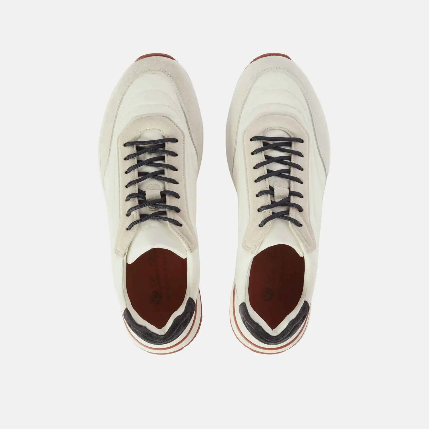 Loro Piana Week End Walk Sneaker Microfibre Storm System, White, Top