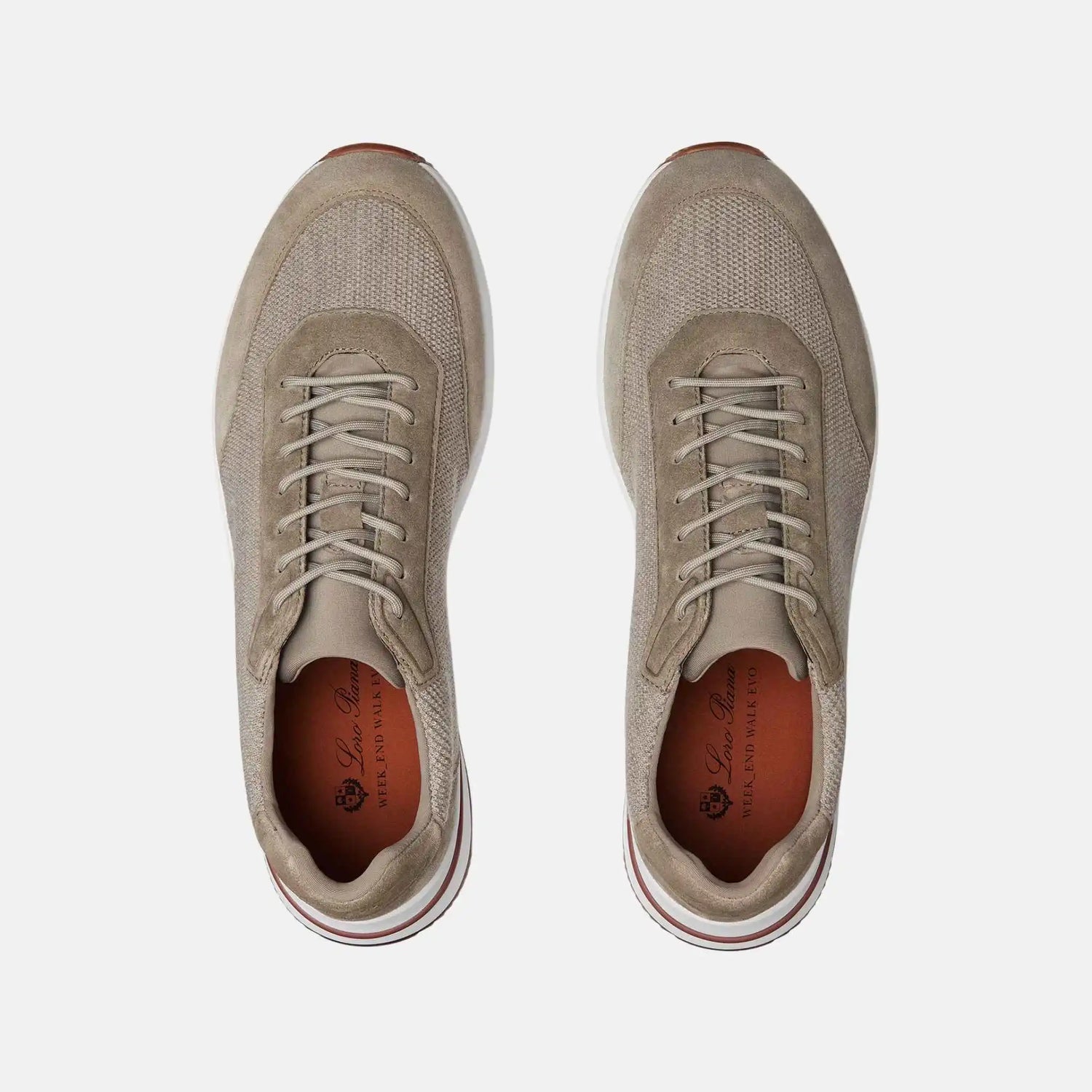 Loro Piana Week End Walk Sneaker Pecora Nera, Wheat Stitch, Top