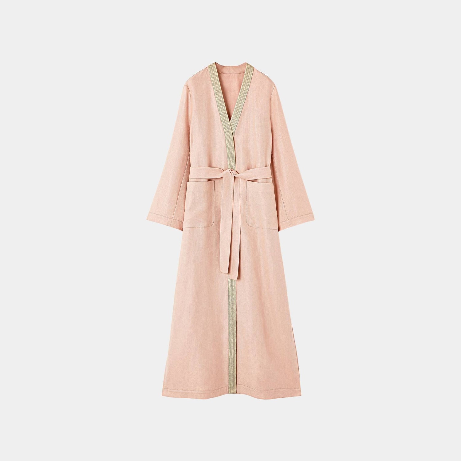 Loro Piana William Coat Linen, Pineapple Rose, Front