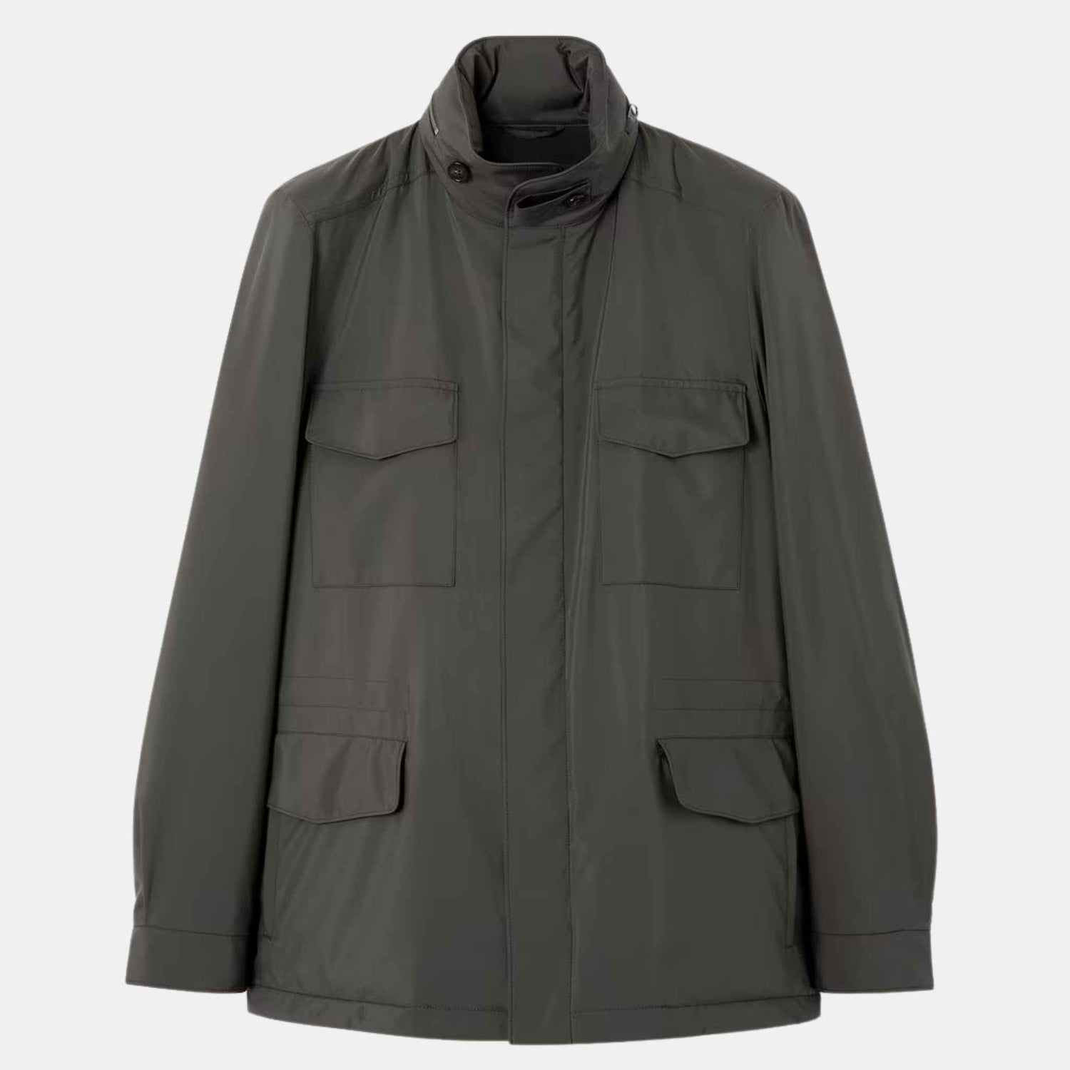 Loro Piana Windmate Traveller Jacket, Onyx, Front