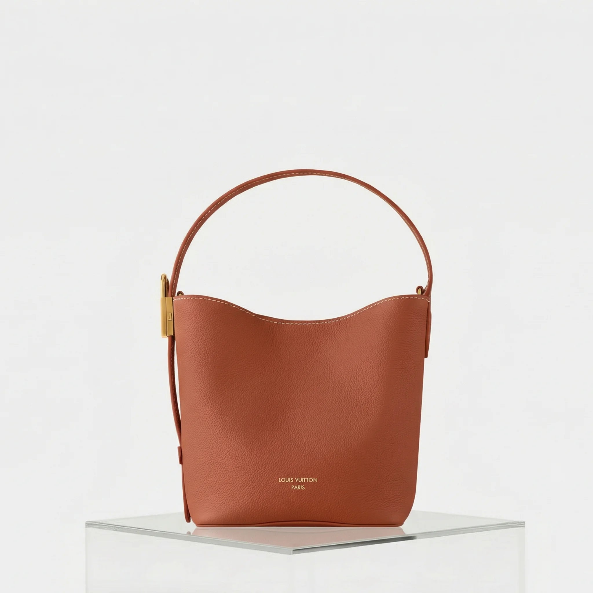 Louis Vuitton All In BB Low Key Bag, Cognac, Front