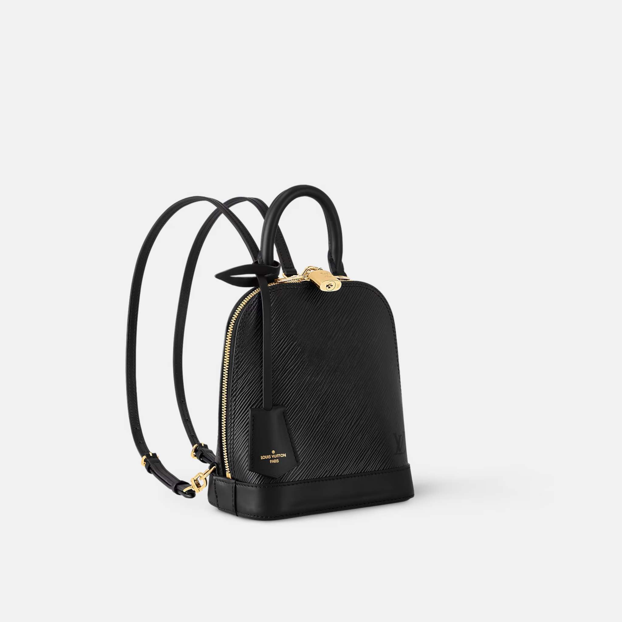 Louis Vuitton Alma Backpack Epi Leather, Black, Side